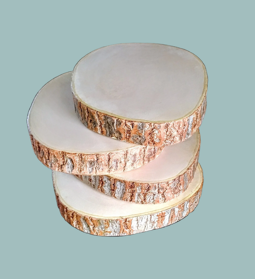 Rustic Live Edge Wood Coasters