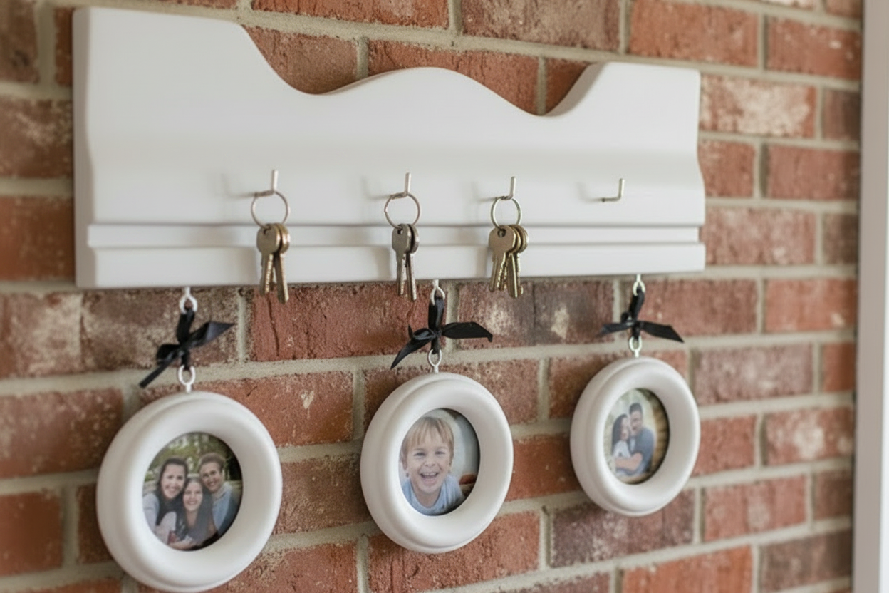 Hearthline Trio: Hand-Painted Gallery & Key Rail