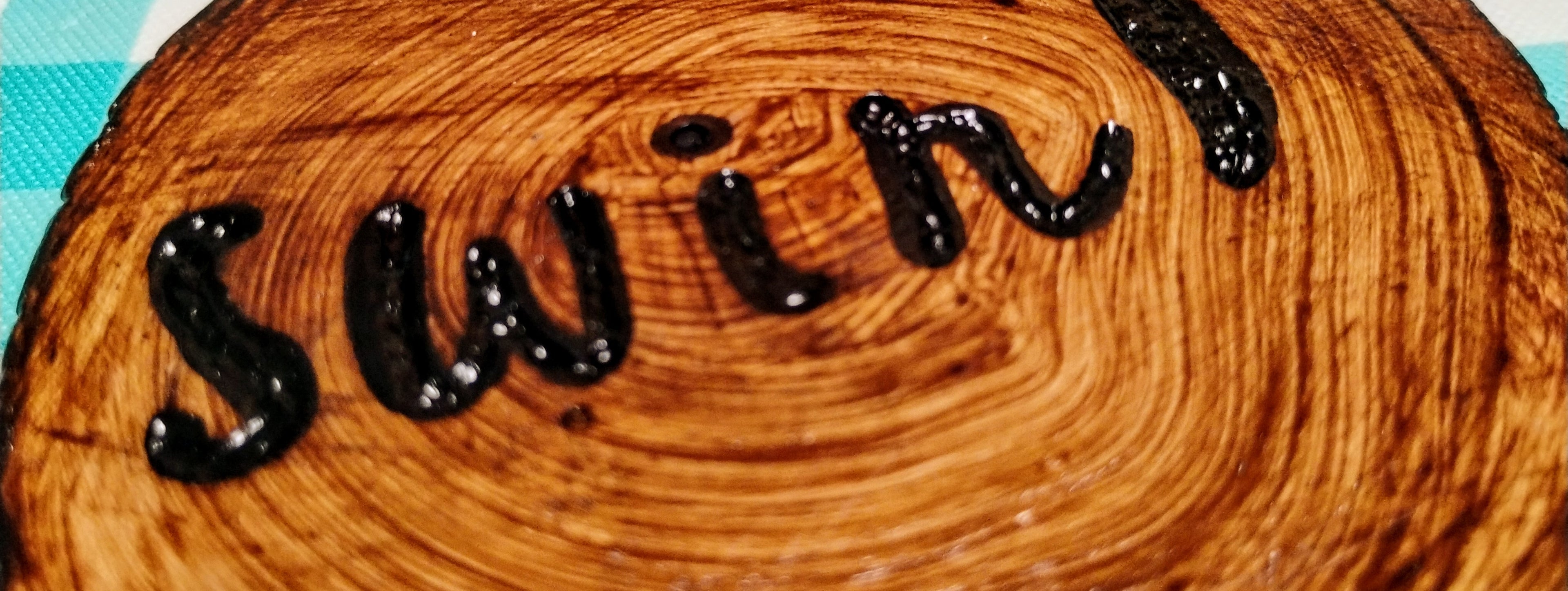 Rustic "Sip & Swirl" Coaster Set