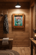Handcrafted Wooden Frame — Warm, Rustic, and One‑of‑a‑Kind
