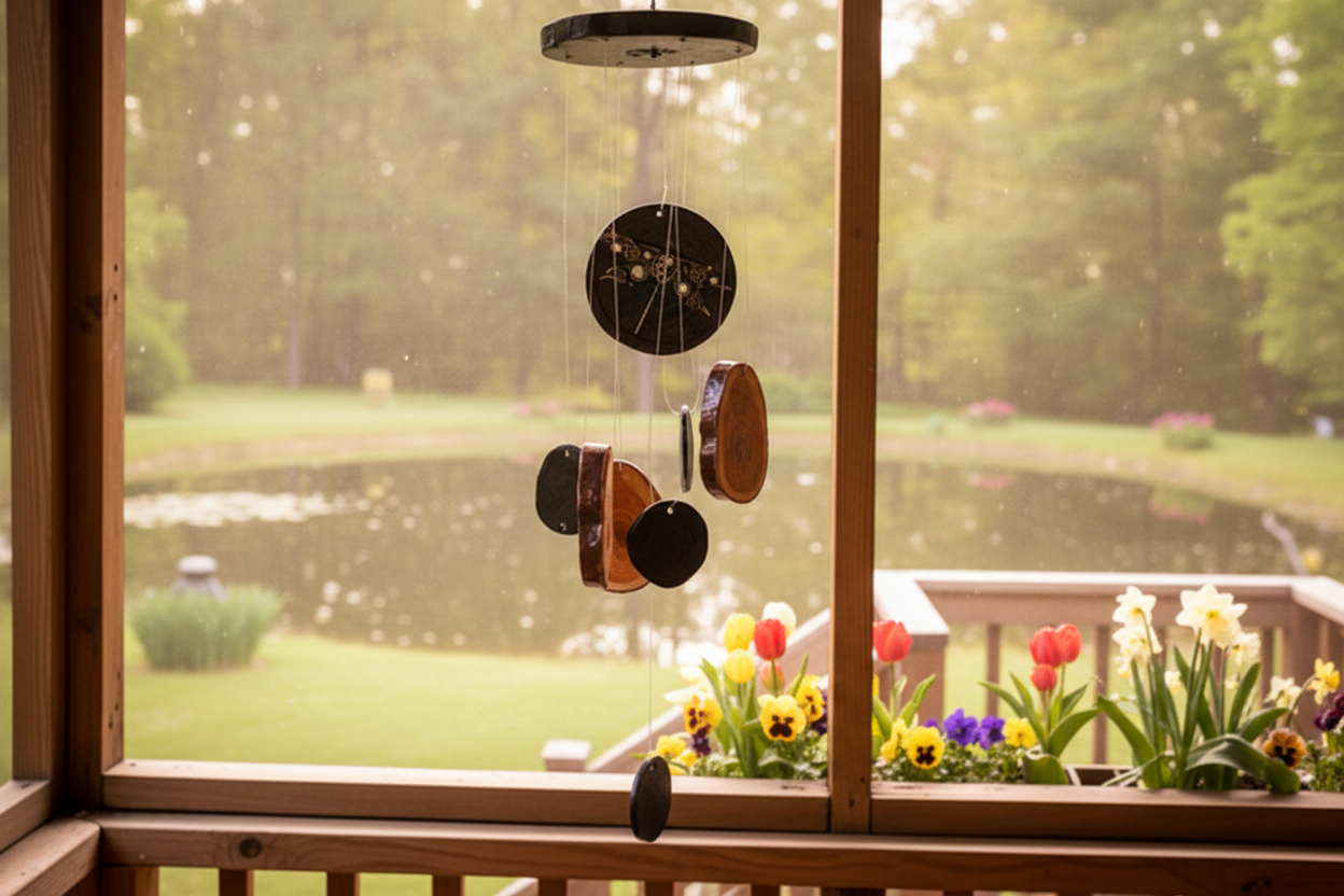 Copper Dragonfly Windchime