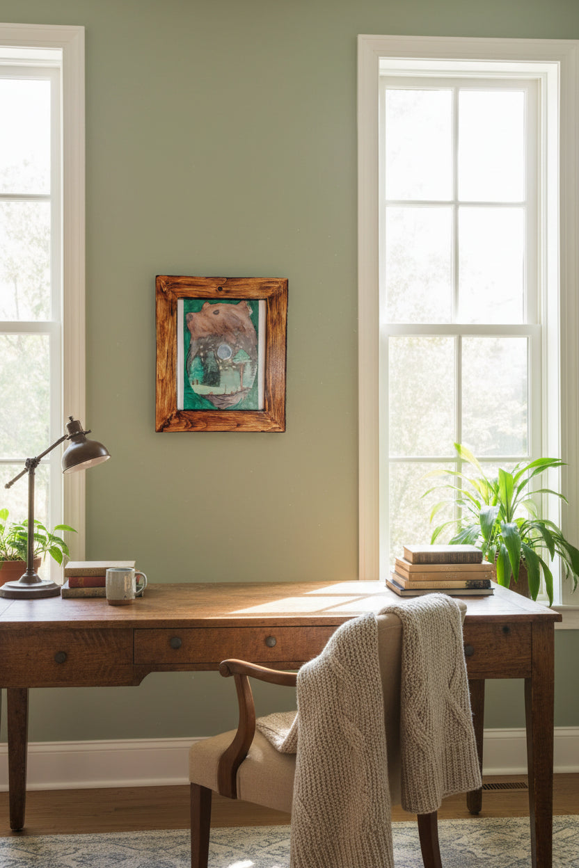 Handcrafted Wooden Frame — Warm, Rustic, and One‑of‑a‑Kind