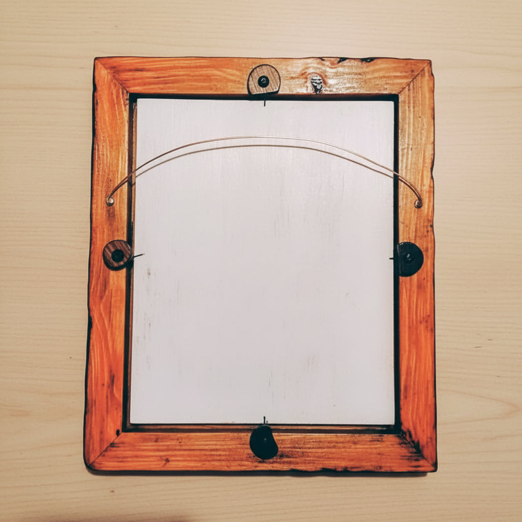 Rustic Cabin‑Style Wooden Frame | Handcrafted Adirondack Décor