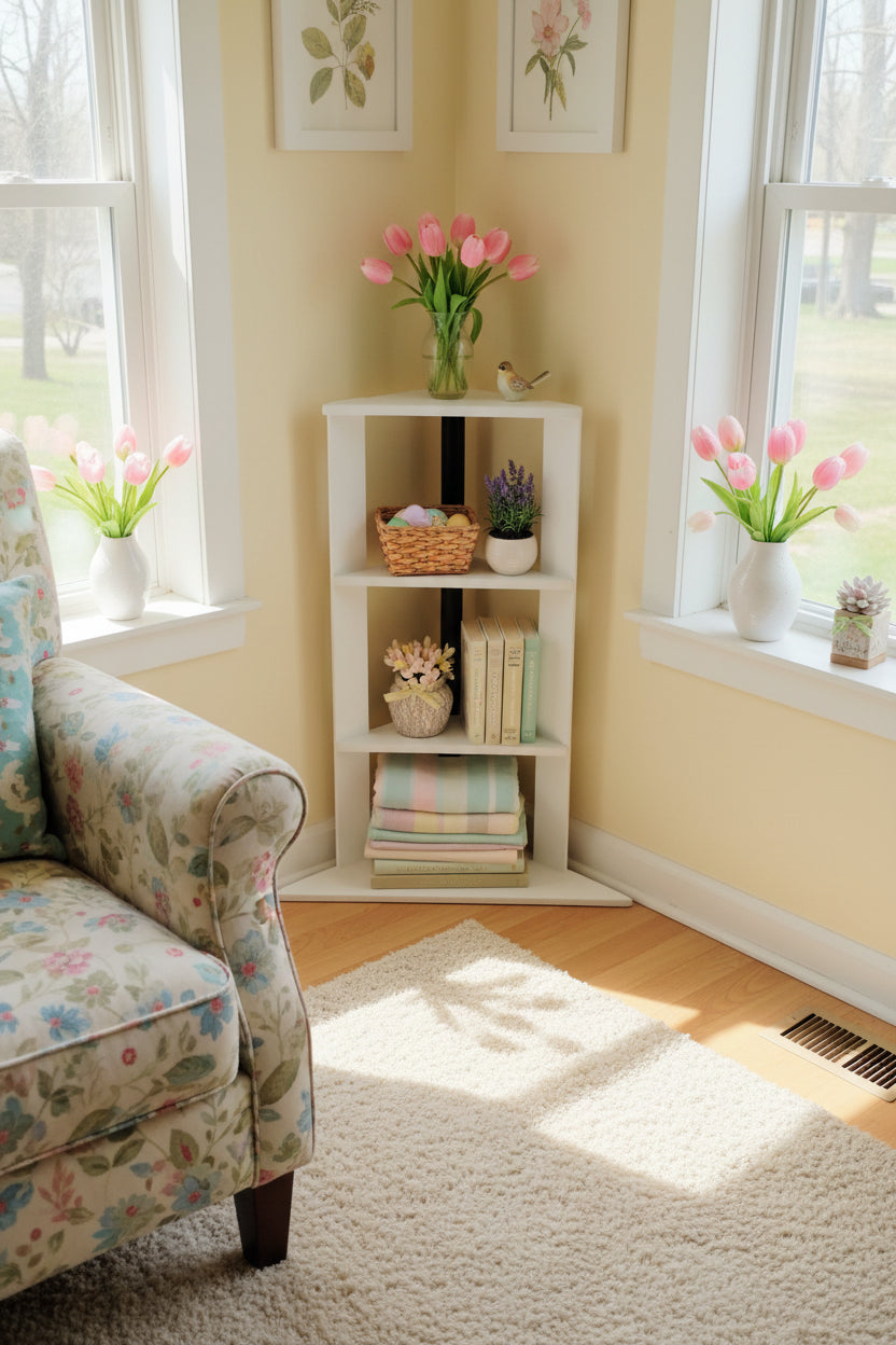 Corner Trio - Handcrafted Wooden Corner Shelves
