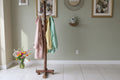 Handmade Standing Log Coat/Hat Rack